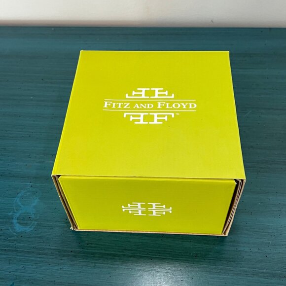 Fitz & Floyd Crystal Teardrop Votive Candle Holder Textured in Original Box - Picture 8 of 9